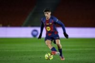 バルサMFペドリが戦線離脱…右ハムストリング負傷で復帰まで1カ月の見込み