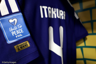 日本代表戦がW杯通算1000試合目に！　ユニ袖には「MATCH 1000」の記念パッチ