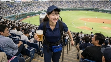 1日300杯売った「ビールの売り子」が“壮絶な舞台裏”を語る。1杯あたりのインセンティブを暴露／東京ドームで生ビール1杯1000円、MLB球場ではいくらなのか調べてみた結果