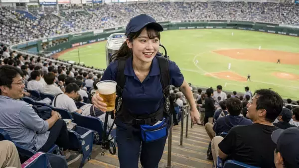 1日300杯売った「ビールの売り子」が“壮絶な舞台裏”を語る。1杯あたりのインセンティブを暴露／東京ドームで生ビール1杯1000円、MLB球場ではいくらなのか調べてみた結果
