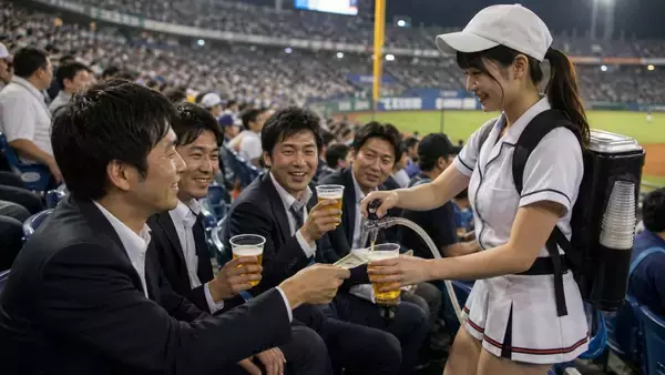 「1日300杯売った「ビールの売り子」が“壮絶な舞台裏”を語る。1杯あたりのインセンティブを暴露／東京ドームで生ビール1杯1000円、MLB球場ではいくらなのか調べてみた結果」の画像