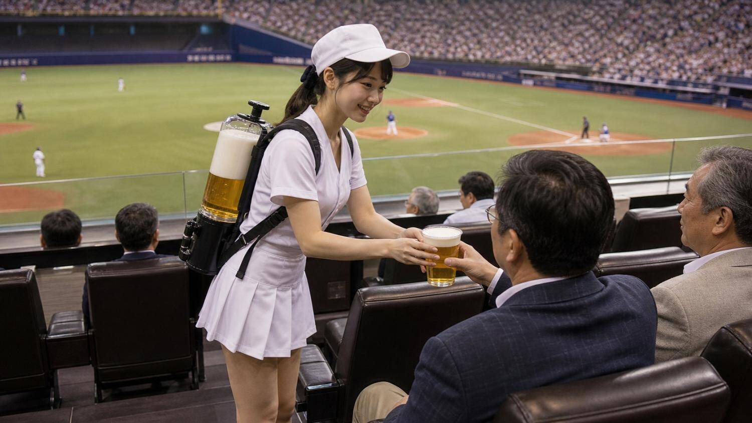 1日300杯売った「ビールの売り子」が“壮絶な舞台裏”を語る。1杯あたりのインセンティブを暴露／東京ドームで生ビール1杯1000円、MLB球場ではいくらなのか調べてみた結果