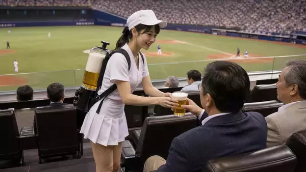 「1日300杯売った「ビールの売り子」が“壮絶な舞台裏”を語る。1杯あたりのインセンティブを暴露／東京ドームで生ビール1杯1000円、MLB球場ではいくらなのか調べてみた結果」の画像