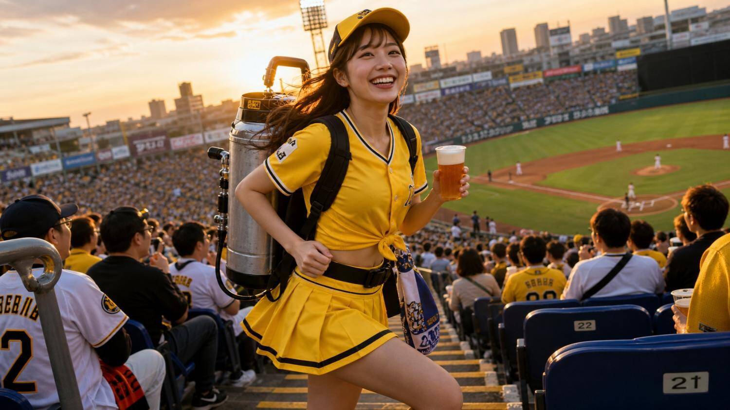 1日300杯売った「ビールの売り子」が“壮絶な舞台裏”を語る。1杯あたりのインセンティブを暴露／東京ドームで生ビール1杯1000円、MLB球場ではいくらなのか調べてみた結果