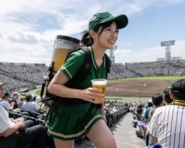 「1日300杯売った「ビールの売り子」が“壮絶な舞台裏”を語る。1杯あたりのインセンティブを暴露／東京ドームで生ビール1杯1000円、MLB球場ではいくらなのか調べてみた結果」の画像