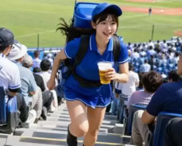 「1日300杯売った「ビールの売り子」が“壮絶な舞台裏”を語る。1杯あたりのインセンティブを暴露／東京ドームで生ビール1杯1000円、MLB球場ではいくらなのか調べてみた結果」の画像