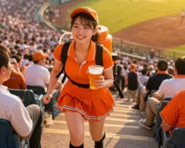 「1日300杯売った「ビールの売り子」が“壮絶な舞台裏”を語る。1杯あたりのインセンティブを暴露／東京ドームで生ビール1杯1000円、MLB球場ではいくらなのか調べてみた結果」の画像