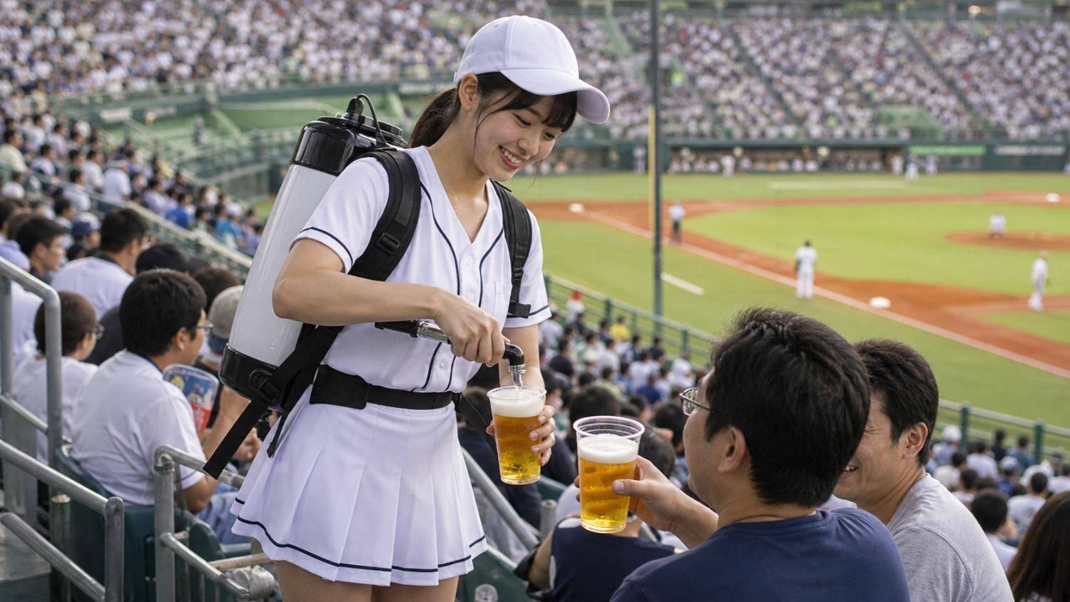 1日300杯売った「ビールの売り子」が“壮絶な舞台裏”を語る。1杯あたりのインセンティブを暴露／東京ドームで生ビール1杯1000円、MLB球場ではいくらなのか調べてみた結果