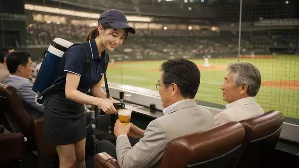 「1日300杯売った「ビールの売り子」が“壮絶な舞台裏”を語る。1杯あたりのインセンティブを暴露／東京ドームで生ビール1杯1000円、MLB球場ではいくらなのか調べてみた結果」の画像