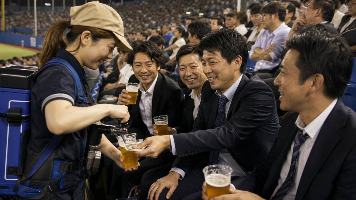 1日300杯売った「ビールの売り子」が“壮絶な舞台裏”を語る。1杯あたりのインセンティブを暴露／東京ドームで生ビール1杯1000円、MLB球場ではいくらなのか調べてみた結果