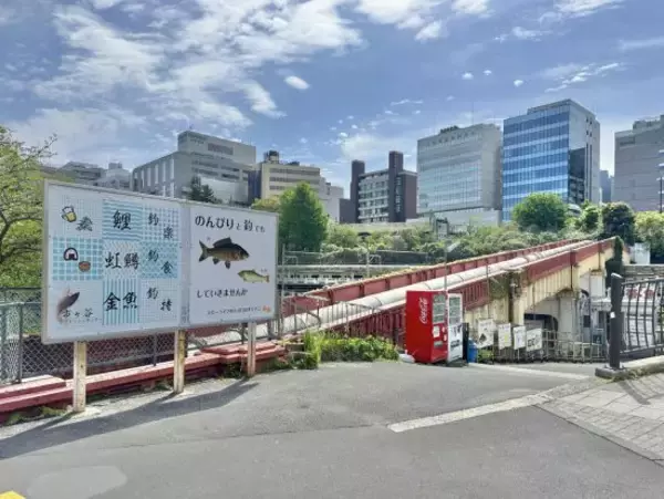 「『推しの子』ロケ地がまさかの不法占拠？市ヶ谷駅前のシンボル「都会の釣り堀」が60年も存続できる深いワケ」の画像