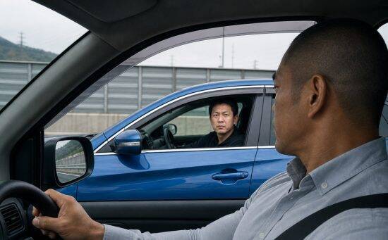 「車を降りて運転席の窓をノック」あおり運転してきた男性が直立不動で謝罪するまで。実はもう回っていない？パトカーの赤色灯に隠された“進化”