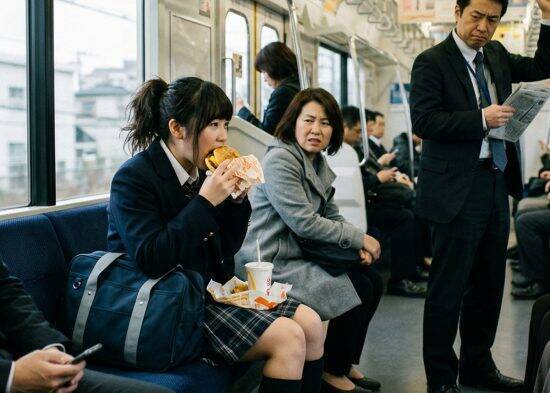 「他人のスマホ見てんじゃねーよ！」電車で“やりたい放題”の女子高生に注意し続けた35歳女性。見知らぬ男性の一言に救われた