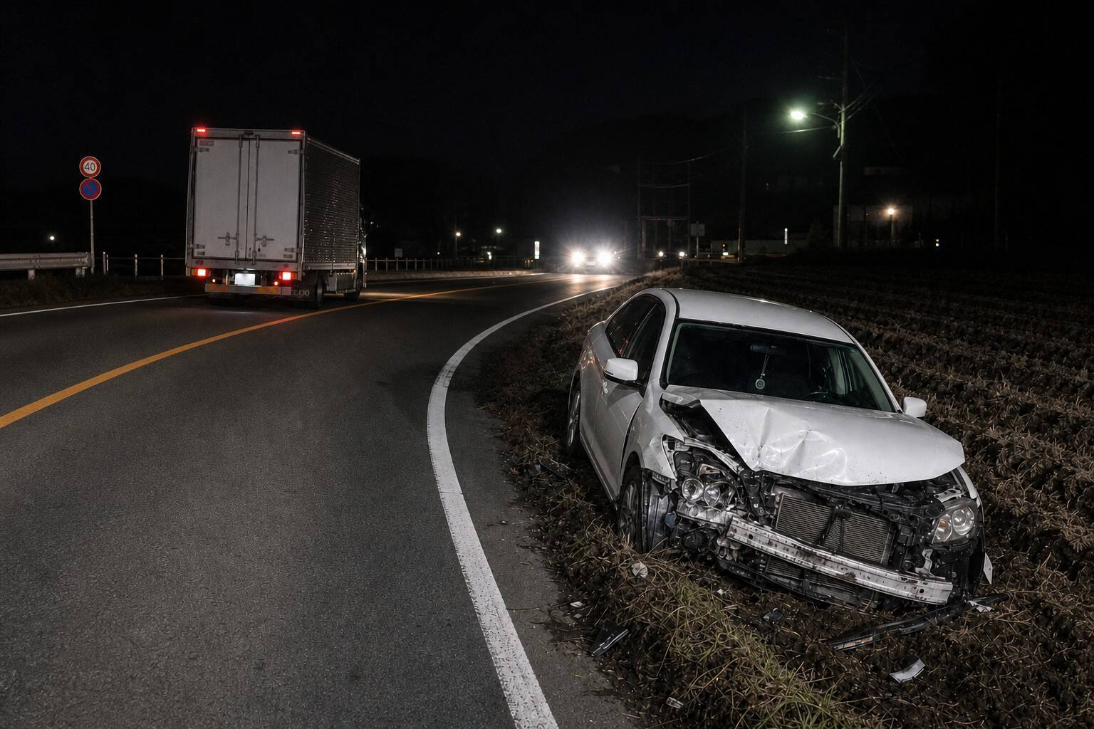 あおり運転の“加害者”に訪れた悲劇。警察の登場に大慌て、車が縁石に乗り上げて…黄色いラインをはみ出して追い越し「知らないと痛い反則金額」も
