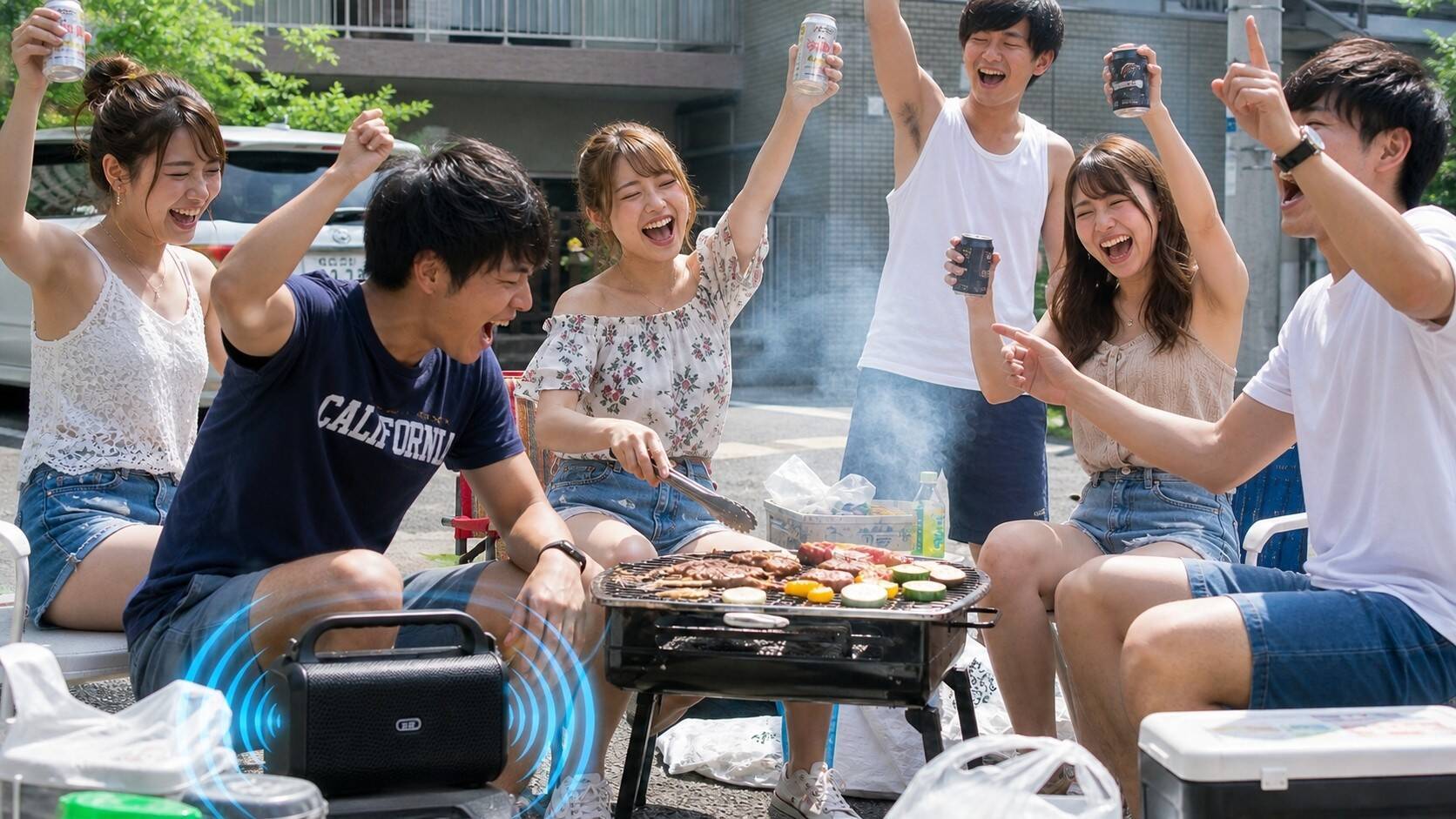 アパートの前で大学生集団がBBQ。あまりに騒がしいので注意したら「あなたに注意される筋合いはありませ〜ん」と煽られ…警察に通報した結果／「公道だから自由」は大きな勘違い