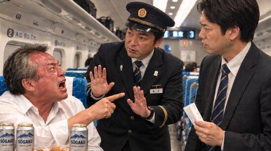 「お前誰やねん、カス」新幹線で他人の指定席に居座る“50代泥酔男”…新横浜駅で待ち受けていた“警察沙汰の末路”