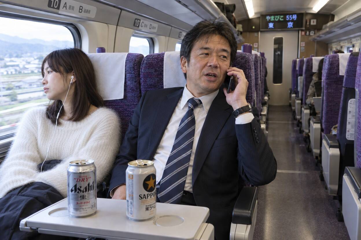 新幹線の車内、逃げ場がない座席で女子大生が感じた恐怖「知らない男性と距離が近づいて…」／駅や電車内でお酒が絡むトラブルは何件起きているのか調べてみた