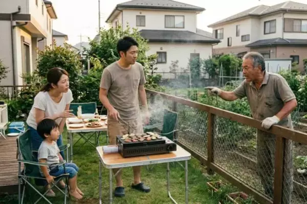 自宅の庭で家族BBQをしていたら隣人が「非常識！」と激怒。自治会まで巻き込む騒動に