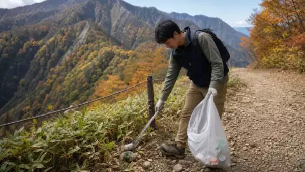 「ゴミを放置する“老夫婦の登山客”が放った衝撃の一言にドン引き…「若者より年配のほうがマナーが悪い」／“ゴミ袋1枚1,000円”の有料回収も始まる現実」の画像