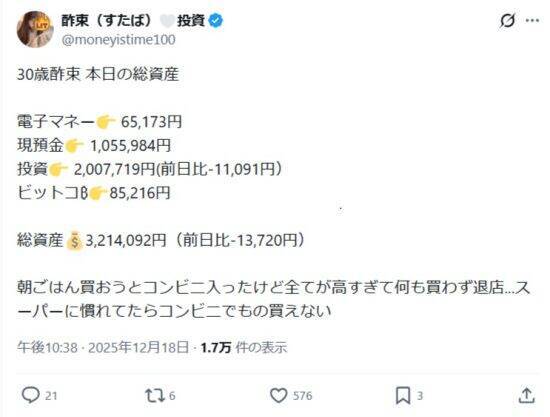 「生活資金6か月を残してあとは全部投資」Xで“総資産を毎日公開”する女性投資家の「見える化」で消えた将来不安