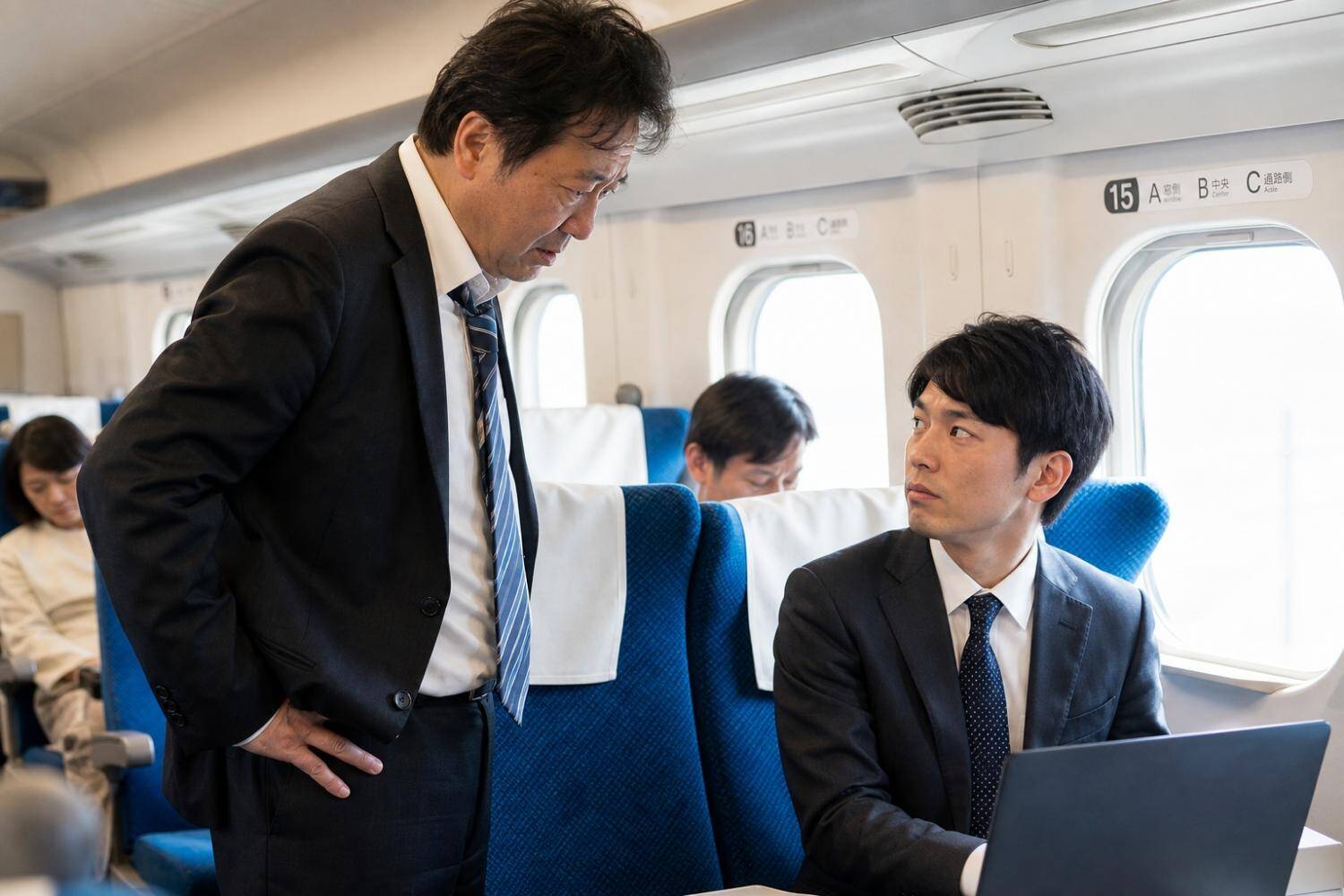 新幹線の車内でスーツを汚された「数日後に面接の就活生」の怒り。相手が逆ギレ、まさかの警察を呼ばれて…／迷惑行為ランキング2位は“座席の座り方”31.9％。電車内マナーへの利用者の本音を調べてみた