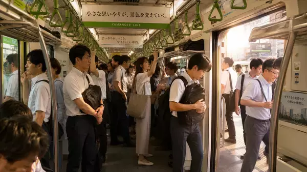 「満員電車でスマホを見たまま動かない、“自分のテリトリー”を死守する男性に駅員が放った「痛快な一言」／「扉付近での滞留」が迷惑行為4位に新ランクイン、27.6％が「気になる」と回答」の画像