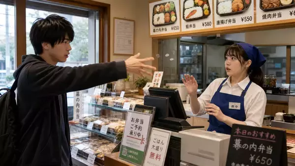 「店員さんに謝れよ！」弁当屋のレジで小銭を投げつける横柄な大学生をサラリーマンの常連客が一喝。思わぬ展開に…“お客様は神様です”の時代は終わったのかも