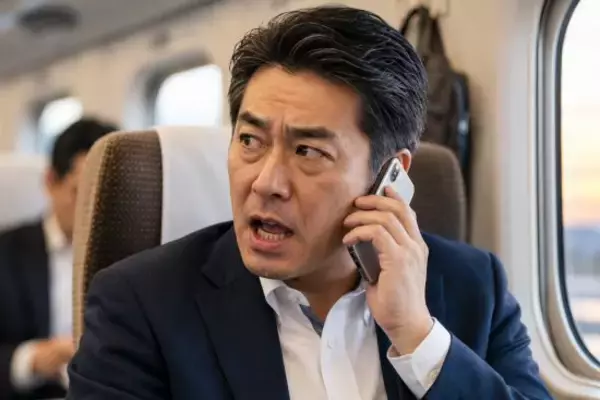 「普通にしゃべってるだけでしょ」新幹線で大声通話、注意されても逆ギレする中年男性。周囲の乗客の“冷静な一言”に顔面蒼白