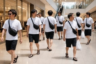 白Tに黒い短パン、“夏のパパの量産型コーデ”夫たちの言い分と妻100人の本音。74％が許容するも「おしゃれ」に感じるのは1％
