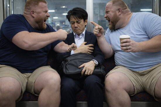 満員電車の座席に“大股開き”で座っていた男性が、突然「きっちりと足を閉じて」縮こまったワケ…車内迷惑アンケートでわかった本音も