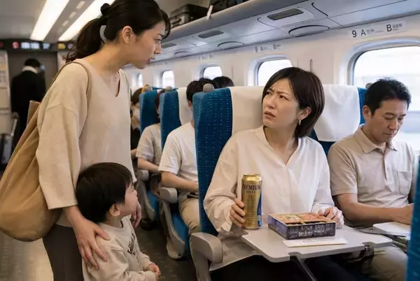 「新幹線の帰省ラッシュは“地獄”。泣き出す子供、指定席なのに「譲っていただけませんか？」に困惑／実は「お子さま連れ車両」が90本走っている」の画像