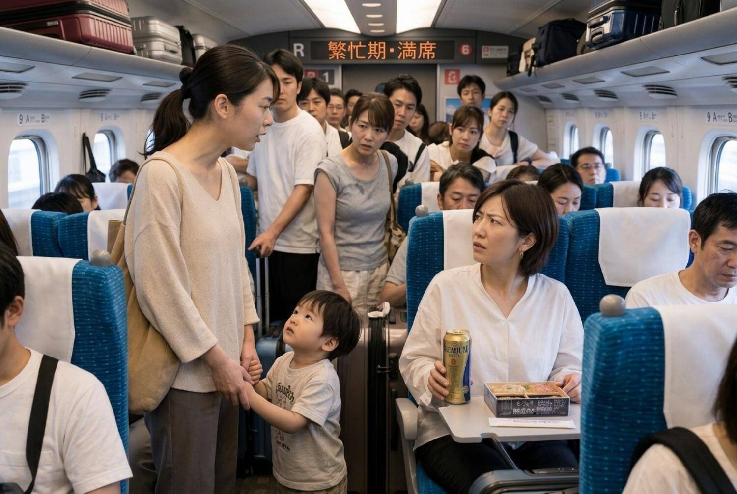 新幹線の帰省ラッシュは“地獄”。泣き出す子供、指定席なのに「譲っていただけませんか？」に困惑／実は「お子さま連れ車両」が90本走っている