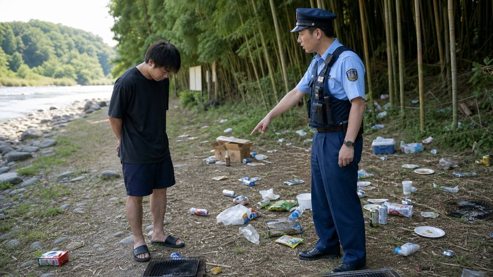 「BBQのゴミ」を不法投棄する友人を注意したら…逆ギレされ、村八分に。怒りに任せて地元県警に密告した結果…／“知らなかった”では済まない重罪の実態