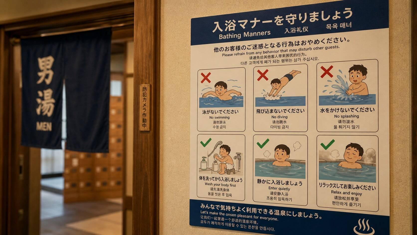 「温泉をわかってない」湯船で泳ぐ外国人観光客の親子を黙らせた“常連のおじいさんの一言”／2025年は訪日客“4268万人”と過去最高、地方の名湯にも広がる「文化の違い」