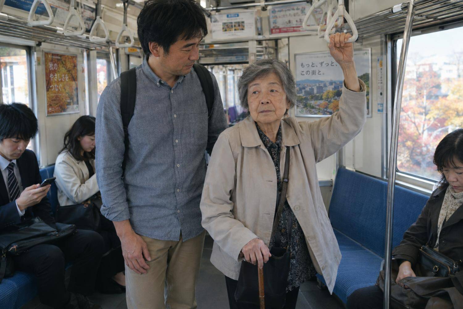 高齢の女性に席を譲ろうと思ったら、隣の男性に「座ってください」と言われた予想外の理由／転んだり落ちたりして亡くなる人は、交通事故の何倍なのか調べてみた