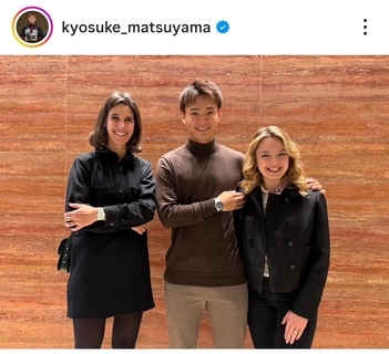 国際結婚した金メダリスト　美人妻とのショットが素敵！「似ていらっしゃいます」新婚のフェンシング松山恭助