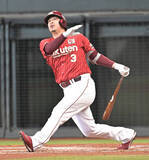 「【楽天】浅村栄斗が豪快に８号！７月打率は試合前時点で１割台…７試合ぶりのアーチが復調のきっかけとなるか」の画像1