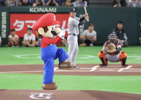 【巨人】場内にスーパーマリオブラザーズのＢＧＭが響く　はてなブロック風のベースも使用
