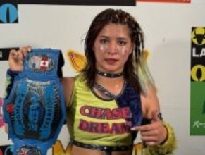 「マリーゴールド」山岡聖怜、「ＢＥＷ女子王者」ヘイズを破りシングル王座「初奪取」…「山岡聖怜がいるからみんなに大丈夫だって思わせたい」…４・２５後楽園