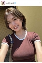 井戸田潤のモデル妻・蜂谷晏海、バッサリイメチェンショットが大好評「より素敵に」「師匠が羨ましい」