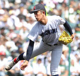 「【甲子園】横浜・織田翔希に大集結のスカウト陣驚嘆「ストレートの強さ」「楽しんでいる感じも」…ＮＰＢ全１２球団にＭＬＢも大挙」の画像1