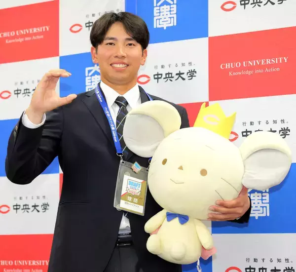 【巨人】中大先輩の牧、森下超えへ…ドラ５伊藤櫂人「２人に負けないような結果を」現役最多リーグ１３発…指名あいさつ