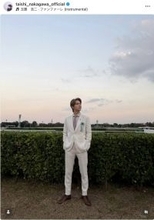 中川大志、白スーツ姿で「今夜、中山競馬場。いくぜ。パーフェクト」オフショット投稿