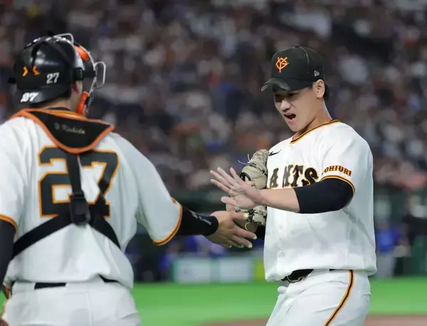 【巨人】帰ってきた井上温大！　今季初先発で３回まで０封！　佐々木俊輔のダイビングキャッチに救われ笑顔