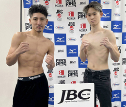 フェザー級の謝花海光　中谷潤人以来、ジム２人目の全日本新人王へロックオン…前日計量