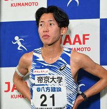 帝京大の楠岡由浩が１万Ｍ優勝「押し切れると思った」来年の箱根駅伝「３位以上」へ好スタート…金栗記念