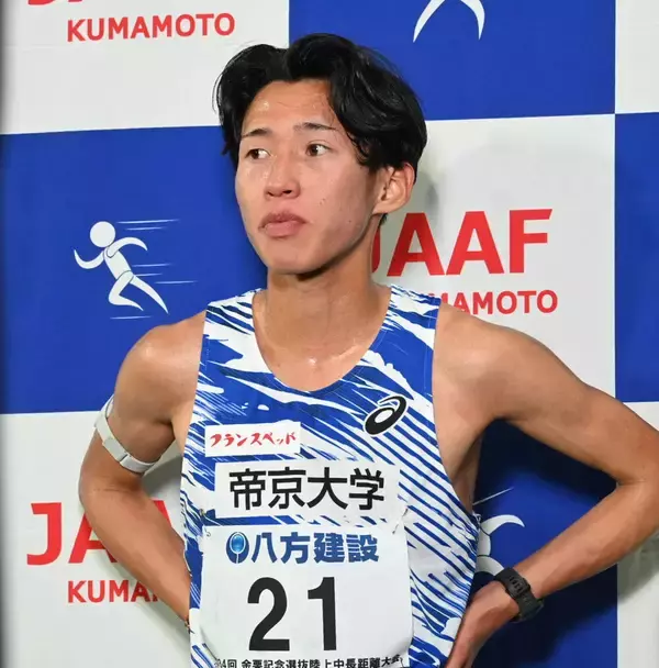 帝京大の楠岡由浩が１万Ｍ優勝「押し切れると思った」来年の箱根駅伝「３位以上」へ好スタート…金栗記念