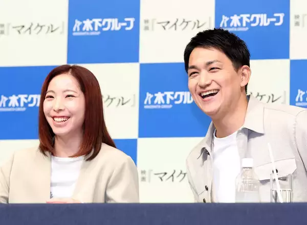 木原龍一さん“ささやきおかみ”  三浦璃来さんをナイスフォロー…来年全国１０都市開催「ありがとうツアー」都内発表会見で