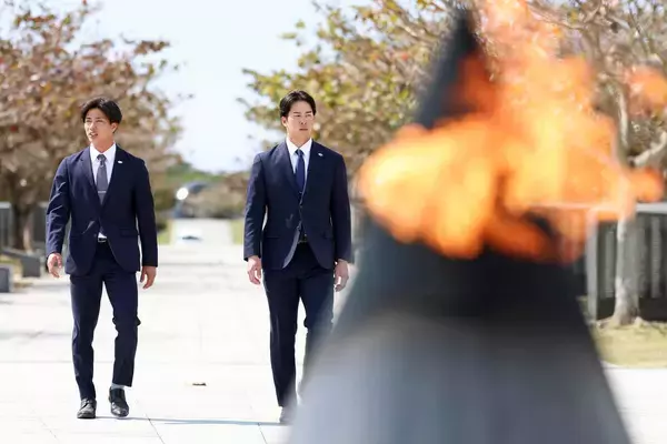 【巨人】「感慨深いです」ドラ５・小浜佑斗が沖縄凱旋「県民の皆様に笑顔を」平和祈念公園で決意