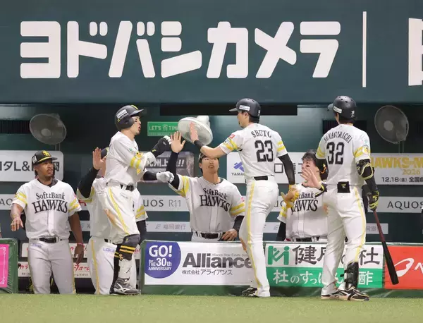 【ソフトバンク】牧原大がダメ押しの左犠飛！スタメン唯一の無安打も…意地見せる　三塁走者・周東佑京が激走で生還